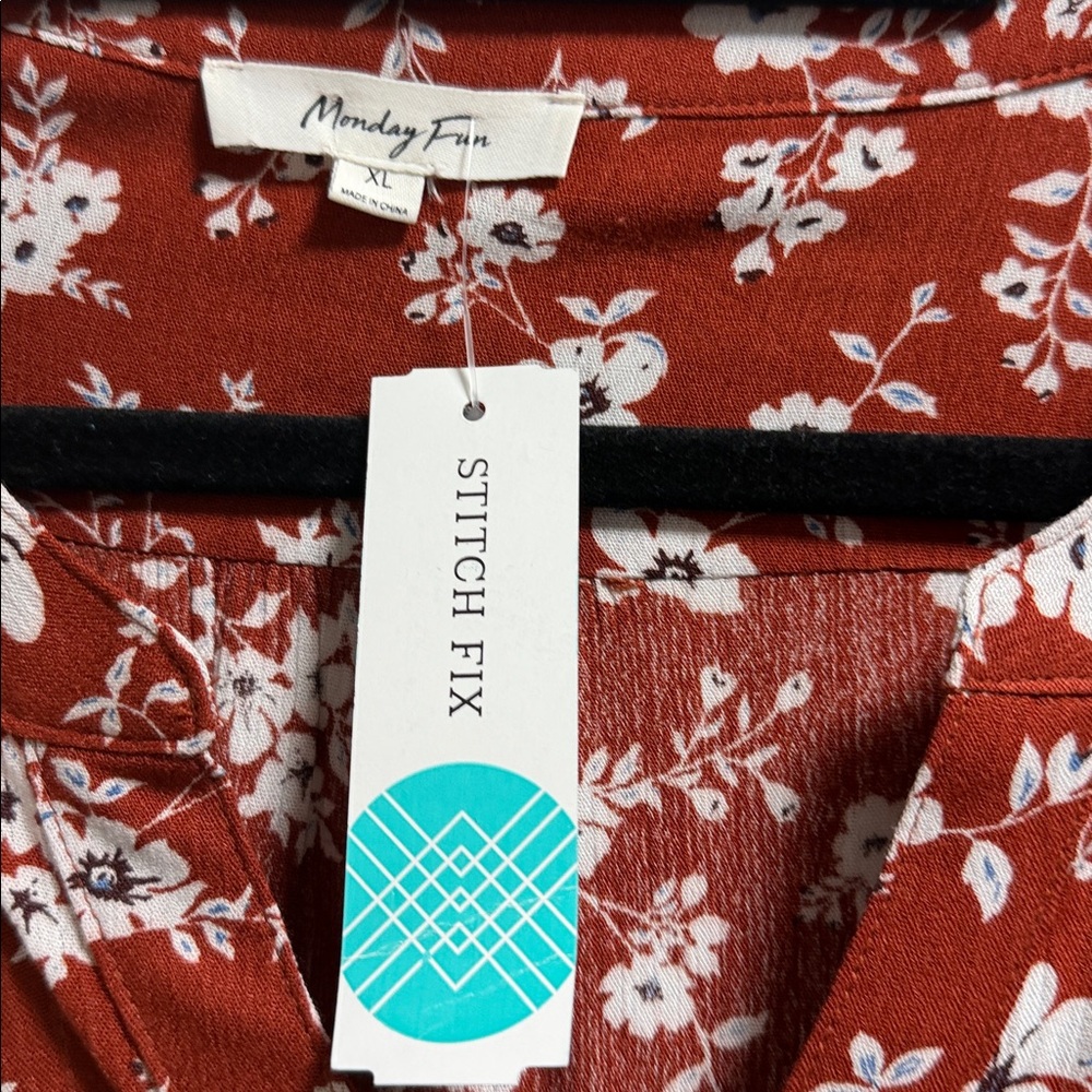 Monday Fun size xl new with tags from stitch fix blouse - Picture 2 of 4